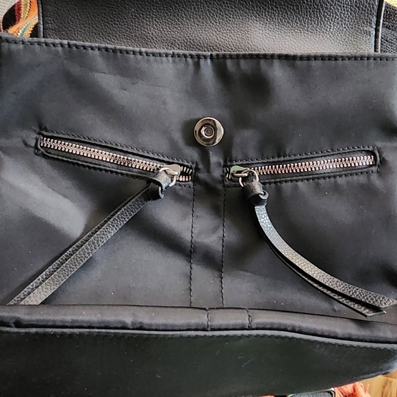 BOTKIER NEW YORK NYLON FAUX LEATHER SMALL BACKPACK - Picture 6 of 8